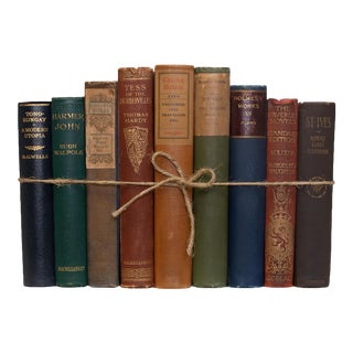 Decorative Books - Vintage British Classics Book Bundle - 1 Foot of Subject Books For Sale