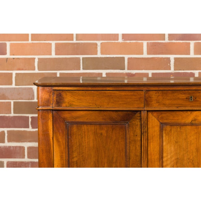 Wood French 19th Century Walnut Enfilade with Three Drawers over Three Doors For Sale - Image 7 of 12