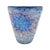 Set of Four Hand-Blown Frit Glass Tumblers in Blue and White For Sale - Image 13 of 14