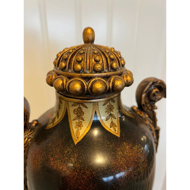 Classic Style Porcelain Urn For Sale - Image 4 of 11