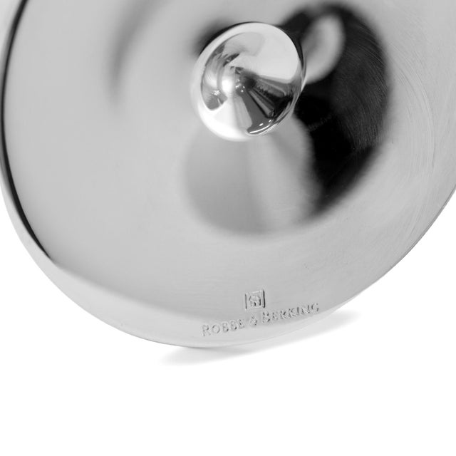 Metal Maybach by Robbe & Berking Pair of Silver Plated Champagne Flute For Sale - Image 7 of 7