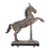 Antique Carved Indian Polychrome Rearing Vahana Horse For Sale