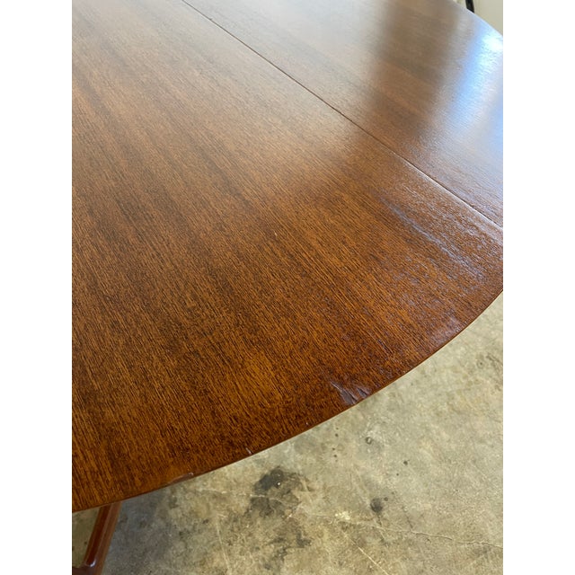 Peter Hvidt & Orla Molgaard Drop Leaf Danish Modern Dining Table For Sale - Image 11 of 12