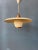 Vintage Enamel Opaline Glass Pendant Lamp from Louis Kalff For Sale - Image 8 of 11