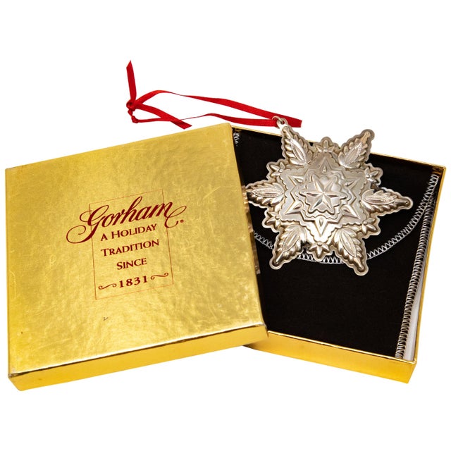 1999 Gorham Sterling Snowflake Figurine For Sale - Image 10 of 10