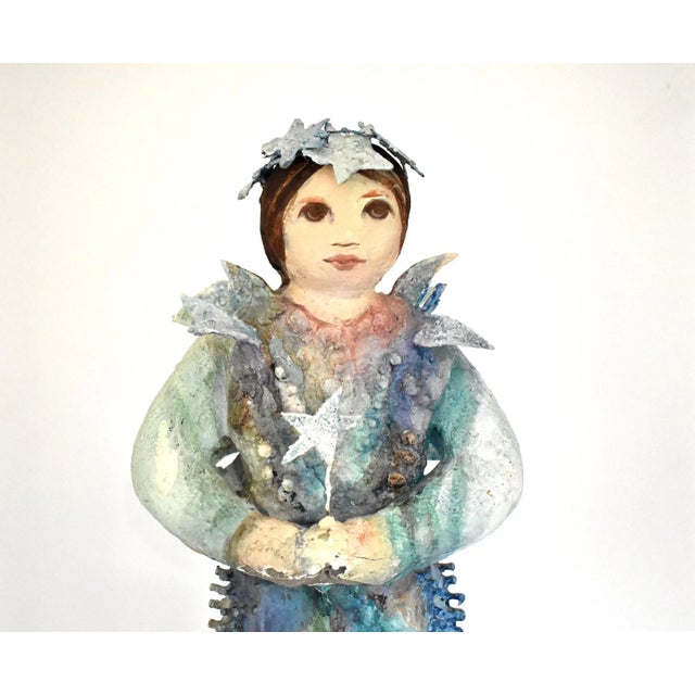 Shabby Chic Vintage Jacques Tatum Fairy Sculpture For Sale - Image 3 of 13