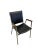 Metal Mid-Century Modern Chrome and Faux Leather Armchair With Wood Armrests, 1970s For Sale - Image 7 of 12