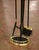 French Mid-Century French Louis XVI Style Brass and Iron Fireplace Tool Set For Sale - Image 3 of 7