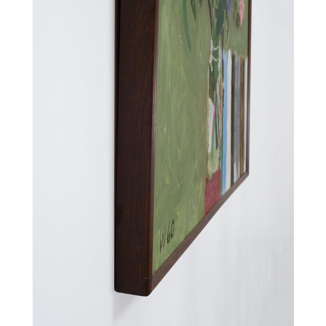 "Still Life With Flowers" Painting by Bryan Wilson 3 Ft. 1960 For Sale - Image 15 of 18