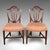 This is a pair of antique Hepplewhite taste side chairs. An English, fruitwood decorative hall seats, dating to the...