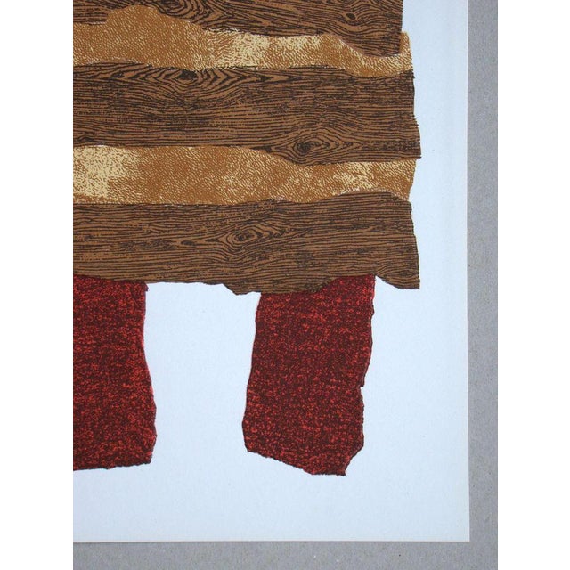 Enrico Baj, Composition, 1962, Original Embossed Lithograph For Sale - Image 6 of 14
