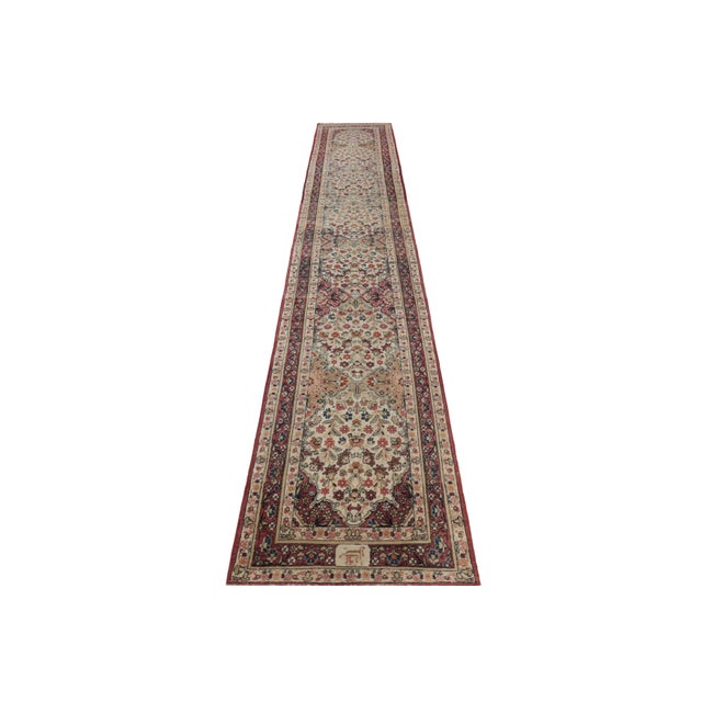 Late 18th Century Antique Kerman Lavar Persian Rug, Extra-Long Runner With Florals - Rug & Kilim For Sale - Image 5 of 8