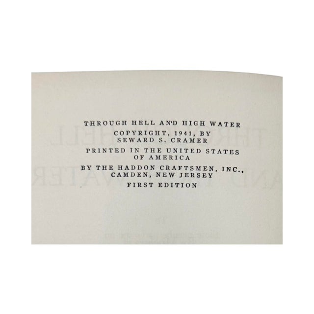 Signed the Explorers Club Through Hell and Highwater 1941 Book For Sale In Washington DC - Image 6 of 18