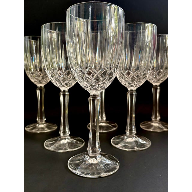 Elevate your glassware collection with these exquisite vintage Gorham Regalta goblets. Now discontinued, these heavy...