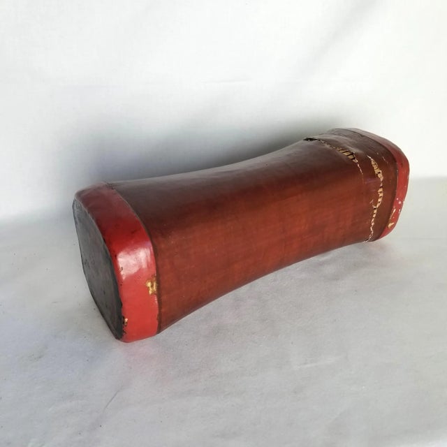 Brown Mid 19th Century Lacquered Chinese Opium Pillow For Sale - Image 8 of 8