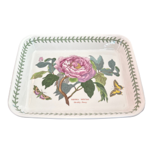 1970s Botanic Garden Portmerion Shrubby Peony Large Casserole Dish