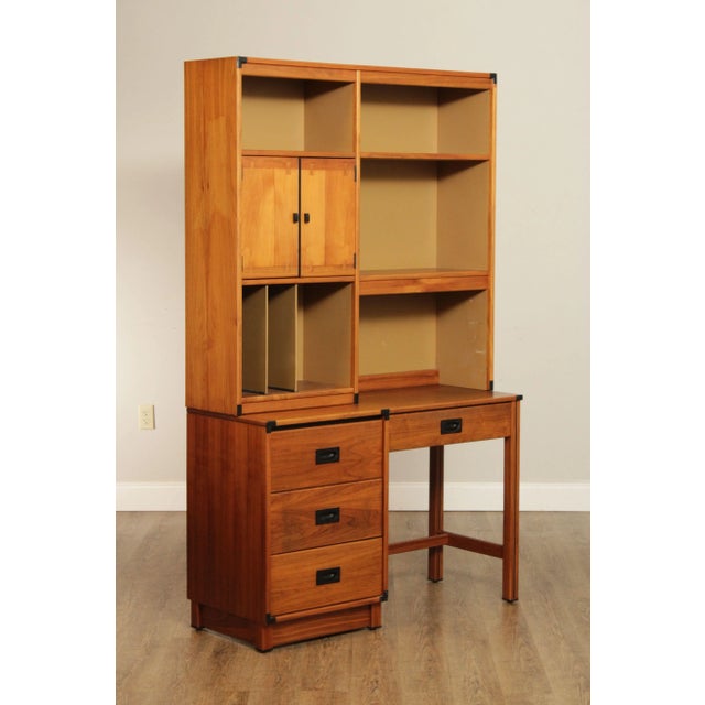 Drexel Mid Century Modern 'Modulus' Desk with Bookcase Top Chairish