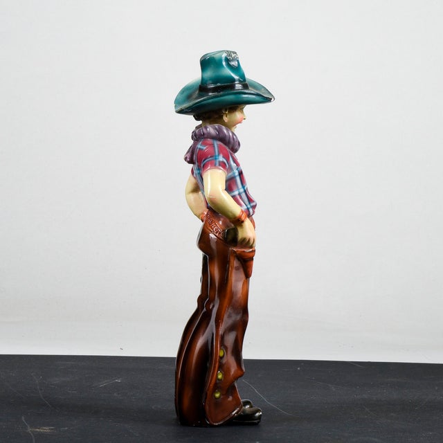 2000 - 2009 Ilpa, Plaster Sculpture of a Cowboy, 1960, Ceramic For Sale - Image 5 of 11