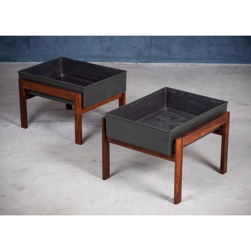 Mid-Century Danish Rosewood Planters, 1960s, Set of 2 For Sale - Image 3 of 14