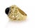 Contemporary Diamond 18k Yellow Gold 5 Interchangeable Gemstone Ring, Size 10 For Sale - Image 3 of 5