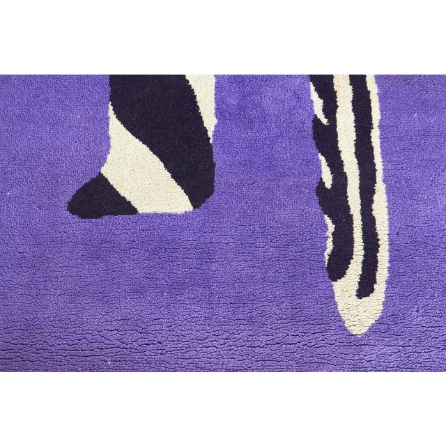 Postmodern Animal Textile Rug, in Very Good conditions. Designed 1980 to 1989