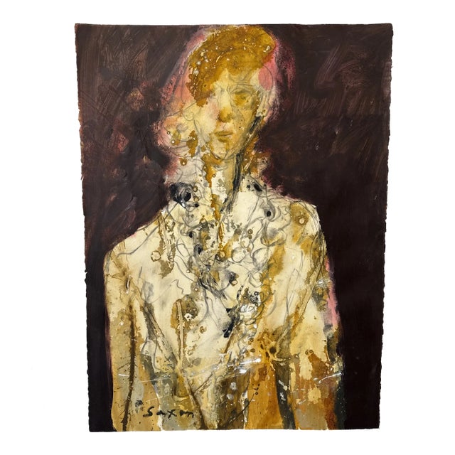 Phil Saxon, Contemporary Mixed Media on Paper Painting For Sale