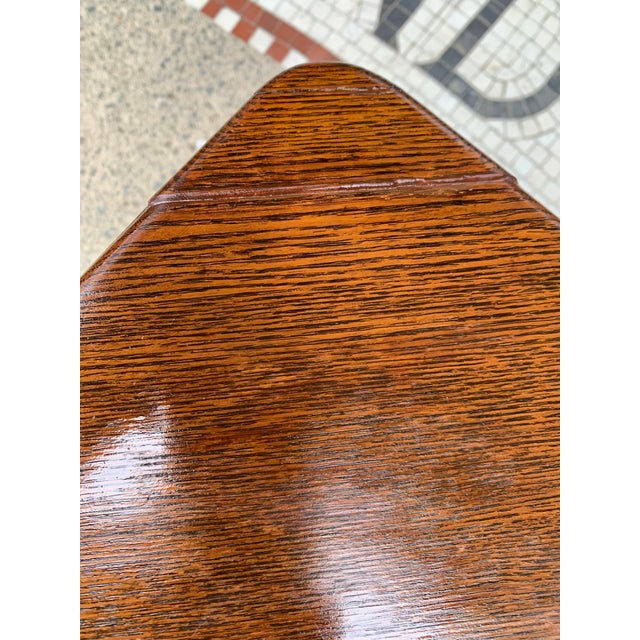 Mid-Century Oak Planter With Copper Insert 24 Inches Square For Sale - Image 6 of 7
