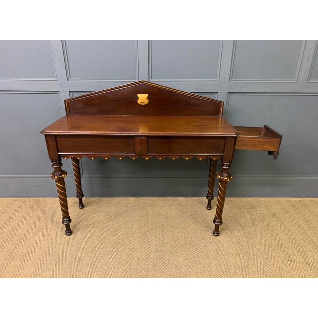 A good mid-Victorian period mahogany hall table. Of very good construction in solid mahogany. with a single drawer to the...