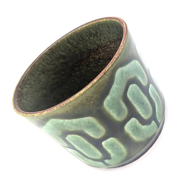 1970s 1970s German Glazed Stoneware Planter For Sale - Image 5 of 10