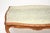 Vintage French Carved Walnut Coffee Table with Marble Top, 1930 For Sale - Image 6 of 11