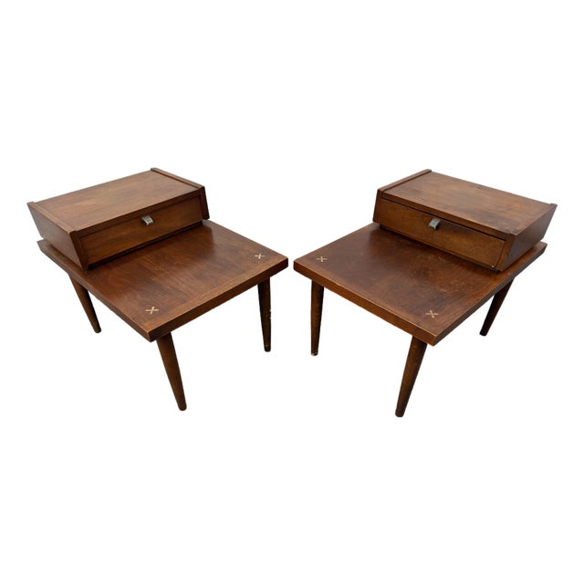 Mid-Century "Accord" End Tables by Merton Gershun for American of Martinsville For Sale