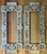 Antique 19th Century Aesthetic Movement Brass Architectural Grills or Picture Frames for Mirrors Dated 1883 - A Pair For Sale - Image 10 of 14