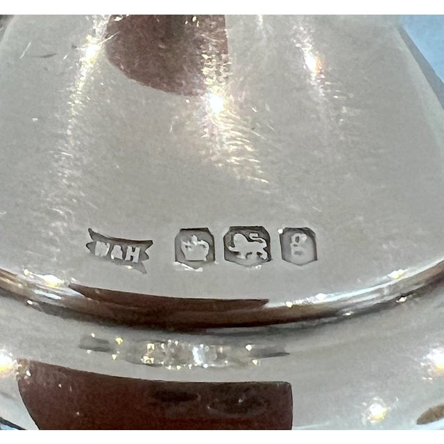 Metal Antique Walker & Hall Sterling Silver Trumpet Vase English C1924 (Mappin & Webb) For Sale - Image 7 of 12