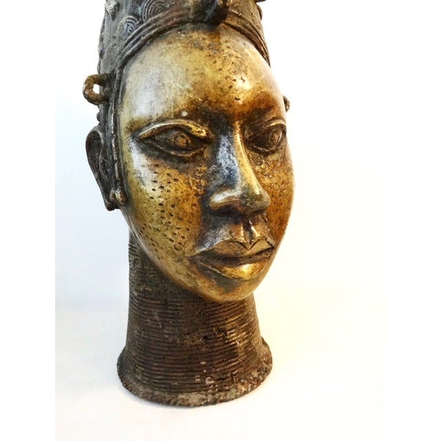 Benin Queen Ife Bronze Head Sculpture Chairish