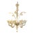 1980s Clear Glass 6 Light Murano Chandelier For Sale