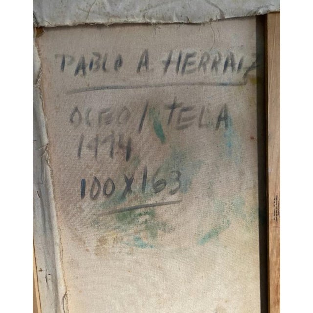 Pablo alonso herraiz seville, malaga signed and dated 1994 canvas dimensions: 100 x 164 cm total dimensions with ribbon:...