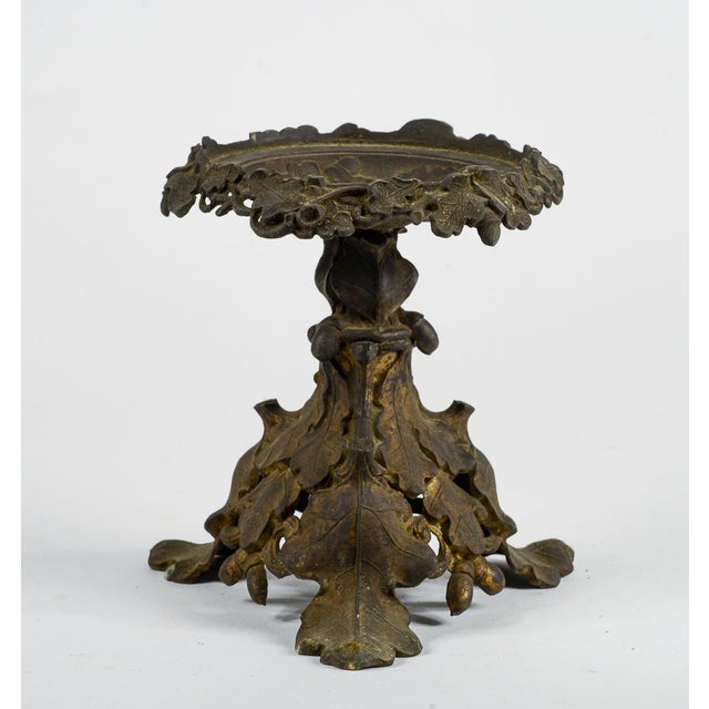 Backsplash in bronze metal with brown vineyard grape leaf decorations with golden strokes, italy liberty period. Measures...