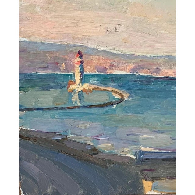 1960s Original Seascape Oil Painting, Ukrainian Artist, 1960s For Sale - Image 5 of 6