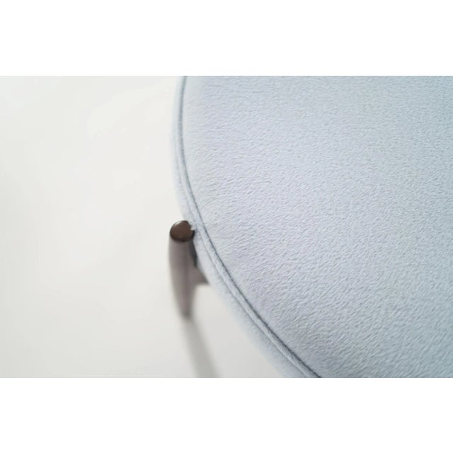 Jens Risom Ottoman in Light Blue Mohair, Circa 1960s For Sale - Image 11 of 12