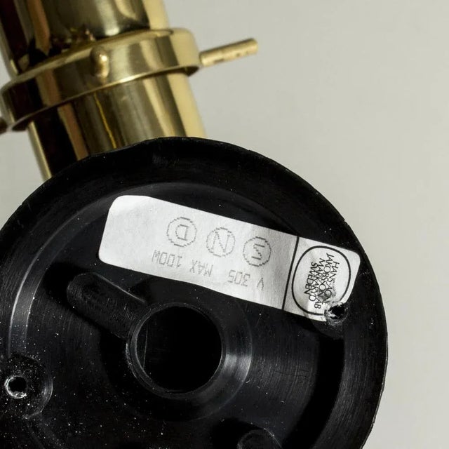 Gold Wall Lamps by Hans-Agne Jakobsson, Set of 2 For Sale - Image 8 of 9