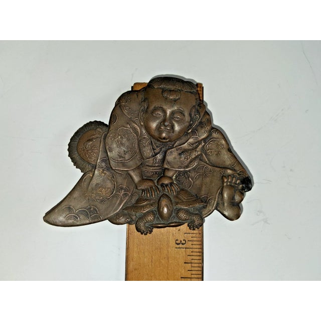 Rare Antique Japanese Urashima Tarō Bronze Trinket Ring Dish For Sale In New York - Image 6 of 7