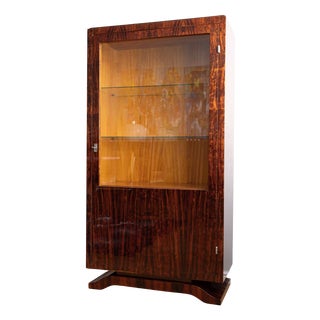 French Art Deco Display Cabinet, 1930s For Sale
