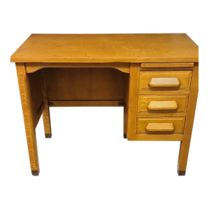 1970s Vintage Solid Wood Desk