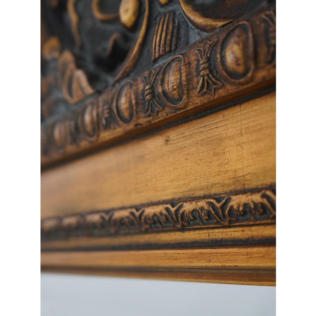 Howard Elliot Collection Baroque Ornate Hanging Wall Mirror For Sale - Image 4 of 11