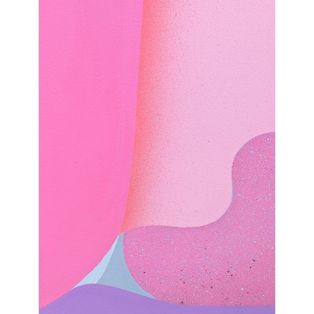 Alika Herreshoff "Bess Nest" Contemporary Colorful Pink and Purple Abstract Painting, 2015 For Sale - Image 11 of 12