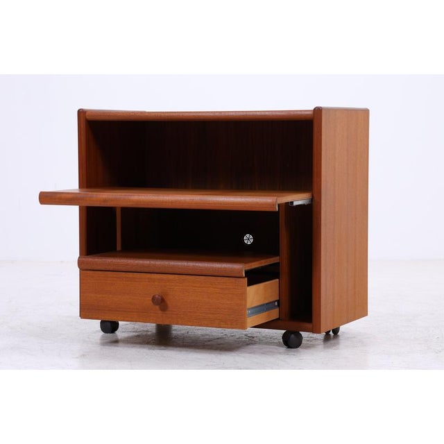Vintage Teak Record Cabinet, 1970s For Sale - Image 6 of 16
