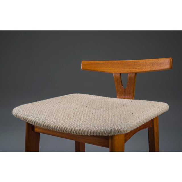 Danish Modern Teak Bar Stools by Dyrlund, Denmark, 1960s, Set of 2 For Sale - Image 6 of 14