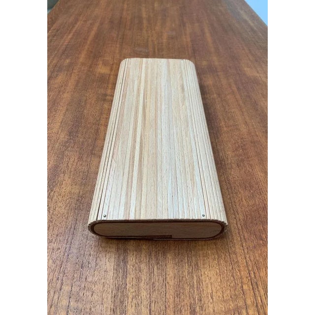 German Wood and Leather Bag by René Vater Object Design For Sale - Image 10 of 18