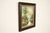 Bob Ross Style Original Signed Lakeside Mountain Landscape Oil Painting in Carved Wood Frame For Sale - Image 4 of 16