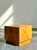 Late 20th Century Vintage Boho Burl Wood Cube Side Table For Sale - Image 5 of 12